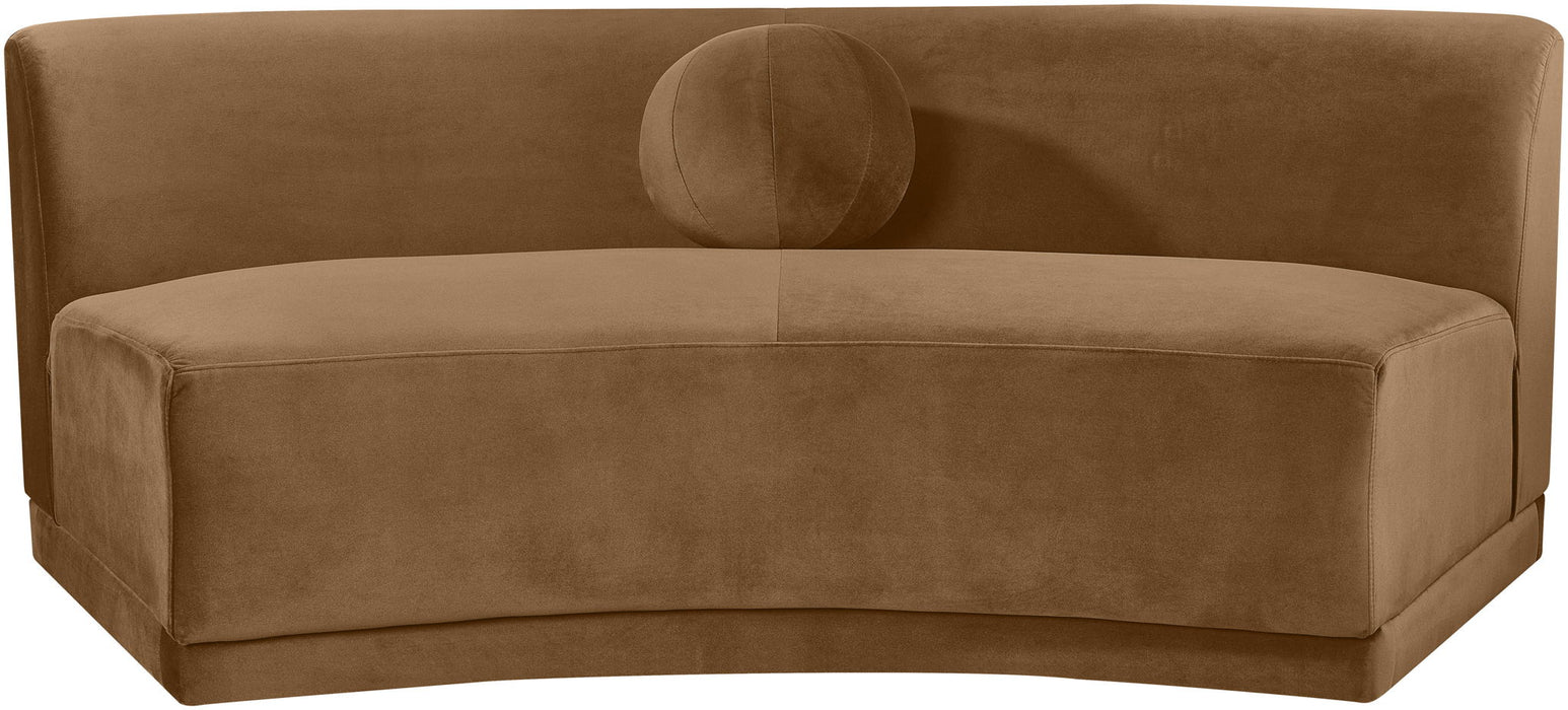Avra - Velvet Performance Fabric Upholstered Armless Sofa
