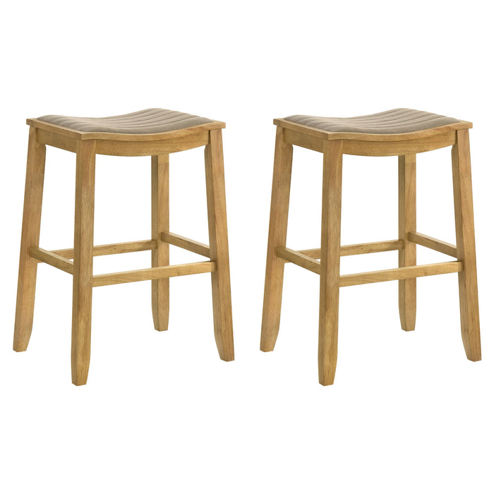 Iyani - Coastal Modern Wood Bar Height Kitchen Bar Stool - Simple Home Plus