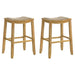 Iyani - Coastal Modern Wood Bar Height Kitchen Bar Stool - Simple Home Plus