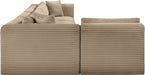 Shaggy - Fabric 5 Piece Modular Sectional - Simple Home Plus