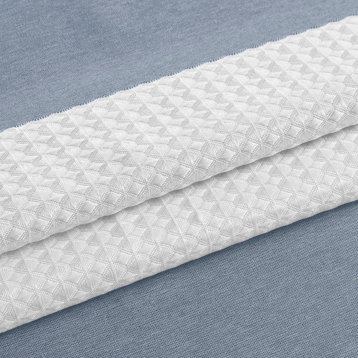 Spa Waffle - 72" x 84" Shower Curtain With 3M Treatment - Dark Blue - Simple Home Plus