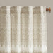 Mila - Printed Window Panel With Detail And Lining - Taupe - Simple Home Plus