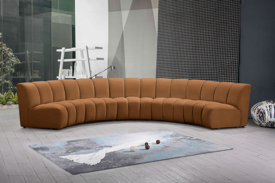 Infinity - 5 Piece Modular Sectional - Saddle - Simple Home Plus