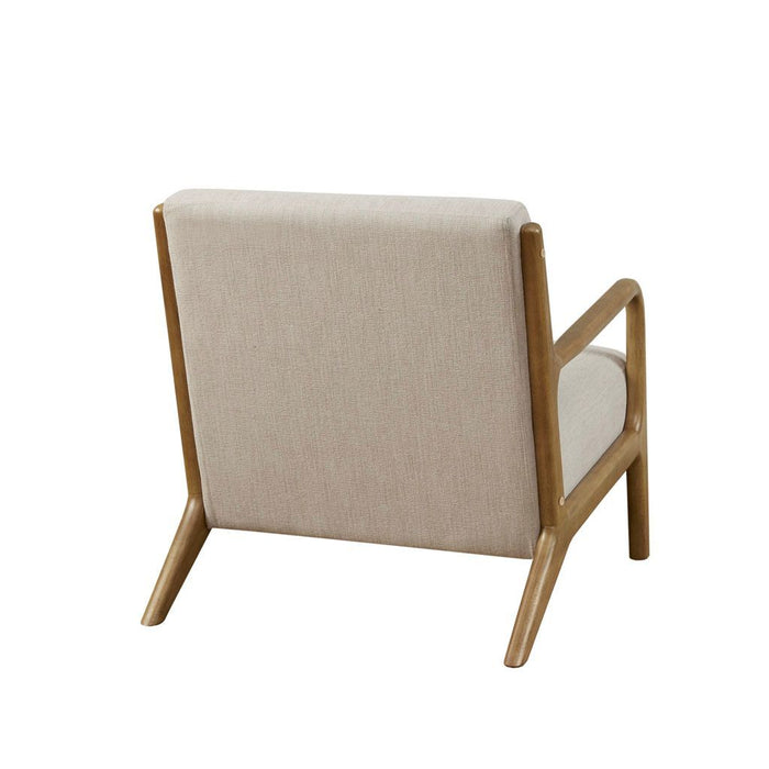 Novak - Mid-Century Modern Accent Armchair (Set of 2) - Cream - Simple Home Plus