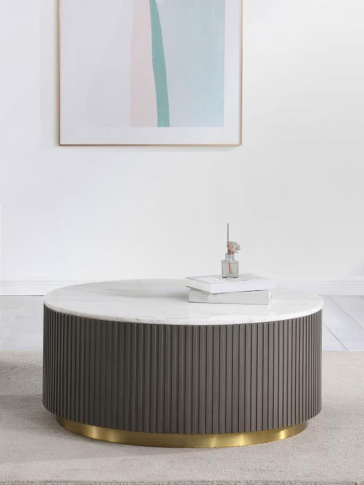 Jason - Round Marble Top Table - Simple Home Plus