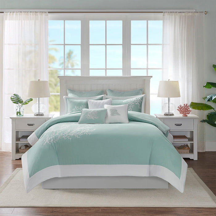 Coastline - Duvet Cover Mini Set - Aqua - Simple Home Plus