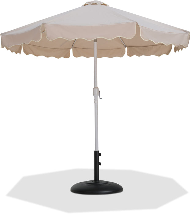 Amalfi - Patio Umbrella - Black Base / White Pole - Simple Home Plus