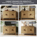 Paige - 2 Door Accent Cabinet With Adjustable Shelves - Natural - Simple Home Plus