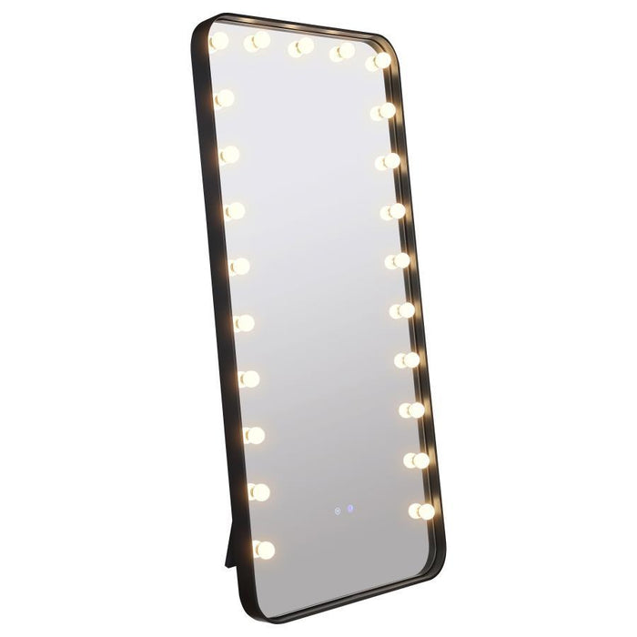 Canton - LED Standing Mirror With Speakers - Black - Simple Home Plus