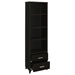 Lewes - 2-Drawer Media Tower - Cappuccino - Simple Home Plus
