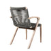 Oasis And Brielle - Outdoor 5 Piece Light Eucalyptus And Concrete Dining Set - Simple Home Plus