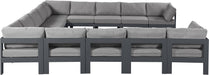 Nizuc - Outdoor Patio 13 Piece Modular Sectional With Gray Frame - Simple Home Plus