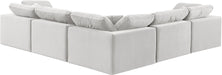 Comfy - 5 Piece Velvet Modular Corner Sectional - Simple Home Plus