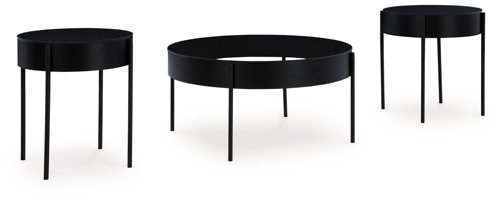Ardoline - Black - Occasional Table Set (Set of 3) - Simple Home Plus