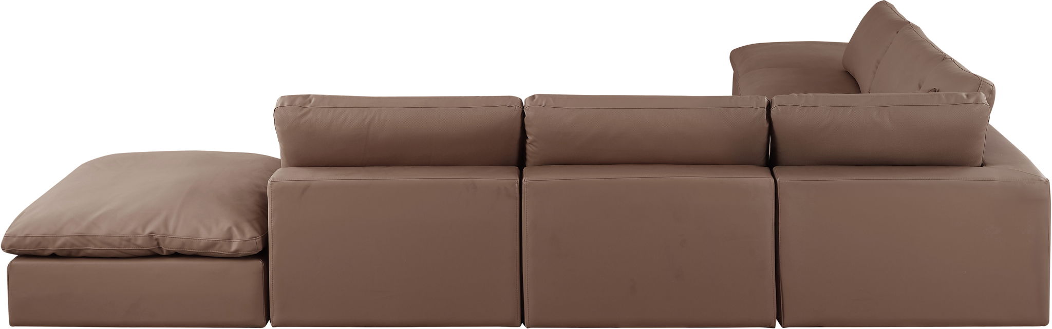 Comfy - 7 Piece Faux Leather Modular Corner Sectional - Simple Home Plus