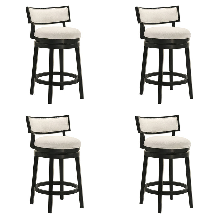 Noely - Modern Farmhouse Swivel Wood Counter Height Kitchen Bar Stool - Simple Home Plus