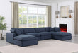 Comfy - 6 Piece Linen Modular Double Chaise Sectional - Simple Home Plus