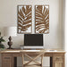 Birch Botanical - Two-Tone Panel Wall Decor Set - Monstera - Simple Home Plus