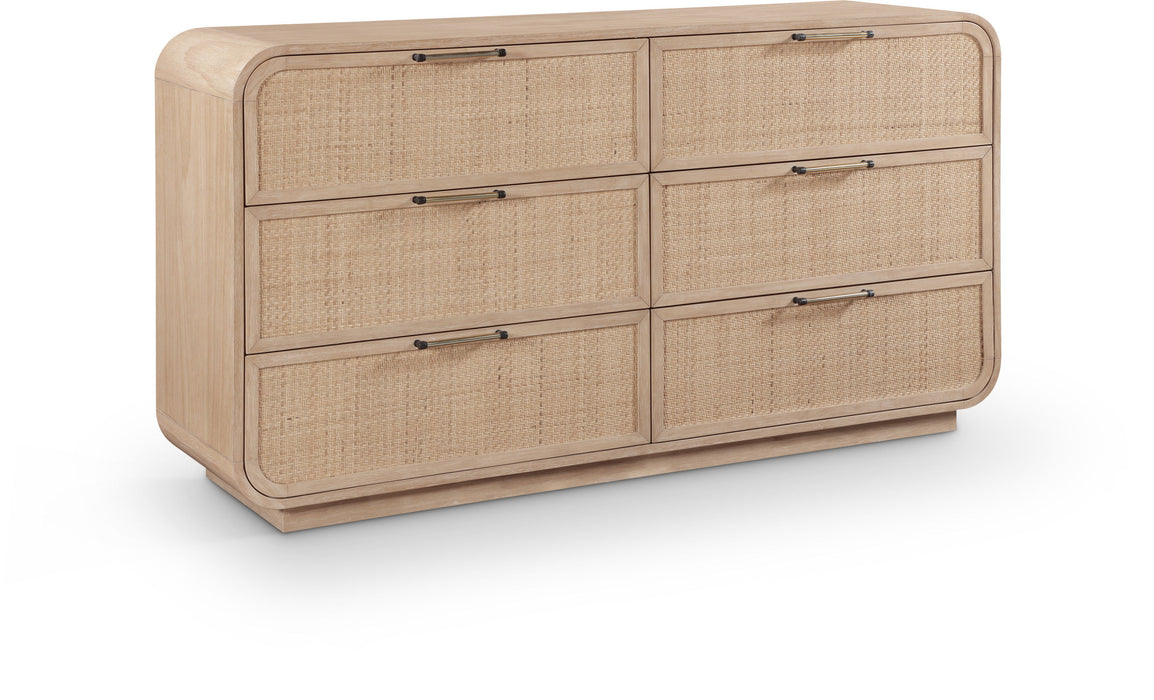 Windsor - Rubberwood Dresser - Natural - Simple Home Plus