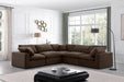 Comfy - 5 Piece Velvet Modular Corner Sectional - Simple Home Plus