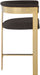 Romeo - Boucle Counter Stool With Gold Base (Set of 2) - Simple Home Plus
