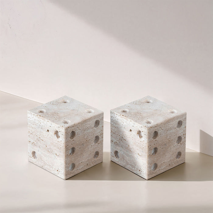 Dice - Travertine Decorative - Natural - Simple Home Plus