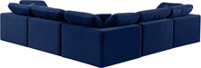 Comfy - 5 Piece Velvet Modular Corner Sectional - Simple Home Plus