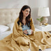 Egyptian Cotton - Full/Queen Blanket - Mustard - Simple Home Plus