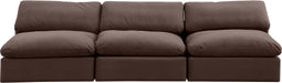 Comfy - Velvet Modular Armless Sofa 3 Seats - Simple Home Plus