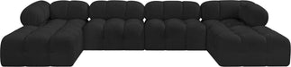 Ames - 6 Piece Fabric Modular U-Shaped Sectional - Simple Home Plus