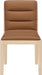 Ellis - Vegan Leather Upholstered Dining Chair (Set of 2) - Natural Base - Simple Home Plus