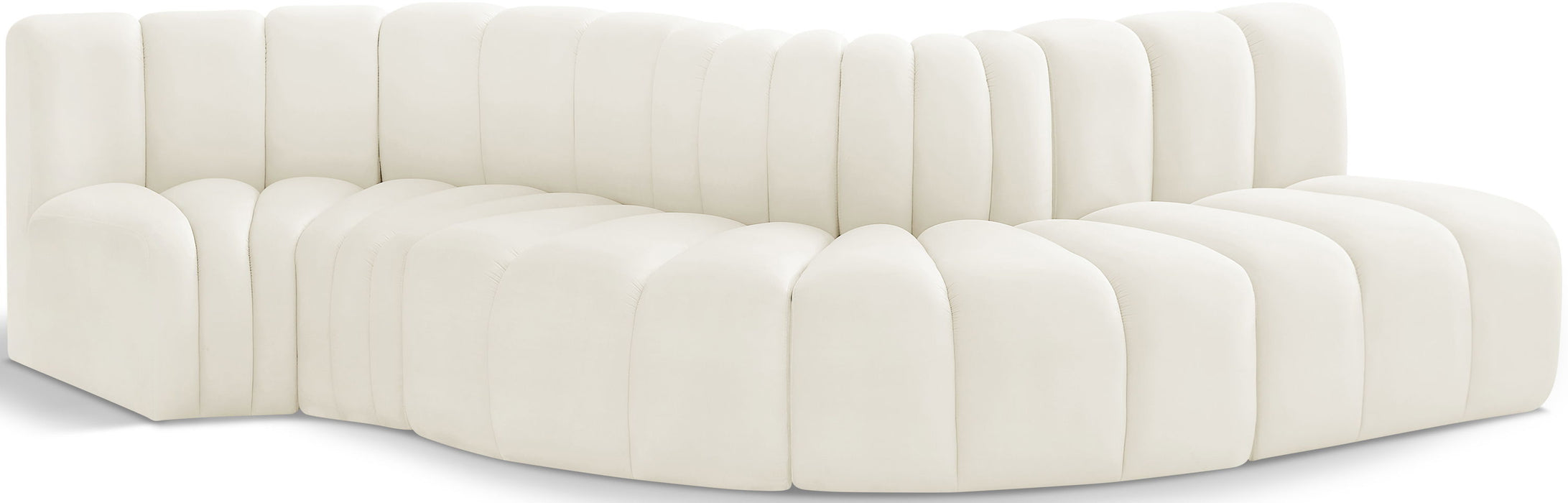 Arc - Velvet 5 Piece Modular Sofa - Simple Home Plus