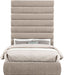Adam - Chenille Fabric Bed With 89" Headboard - Simple Home Plus