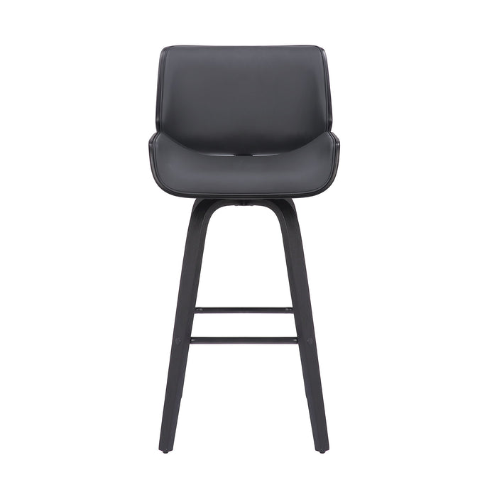Tyler - 26" Counter Height Swivel Bar Stool With Black Frame - Simple Home Plus