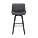 Tyler - 26" Counter Height Swivel Bar Stool With Black Frame - Simple Home Plus