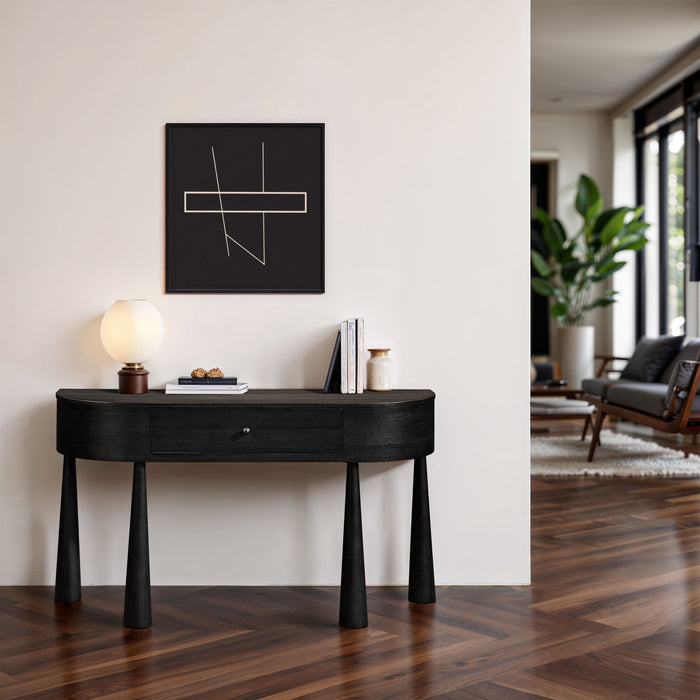 Oasis - Acacia Veneer And Solid Wood Console Table - Simple Home Plus