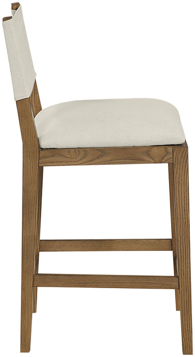 Avon - Linen Textured Performance Fabric Counter Stool - Simple Home Plus