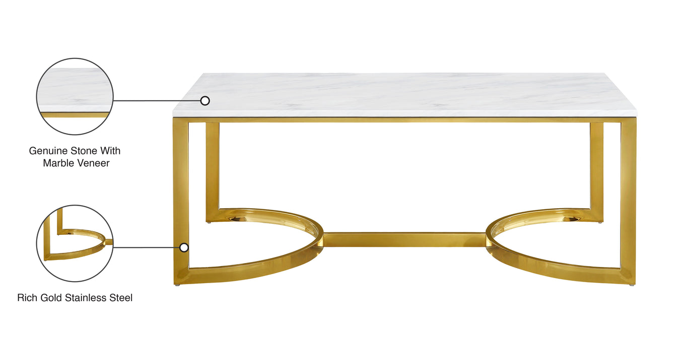 London - Coffee Table - Gold - Simple Home Plus