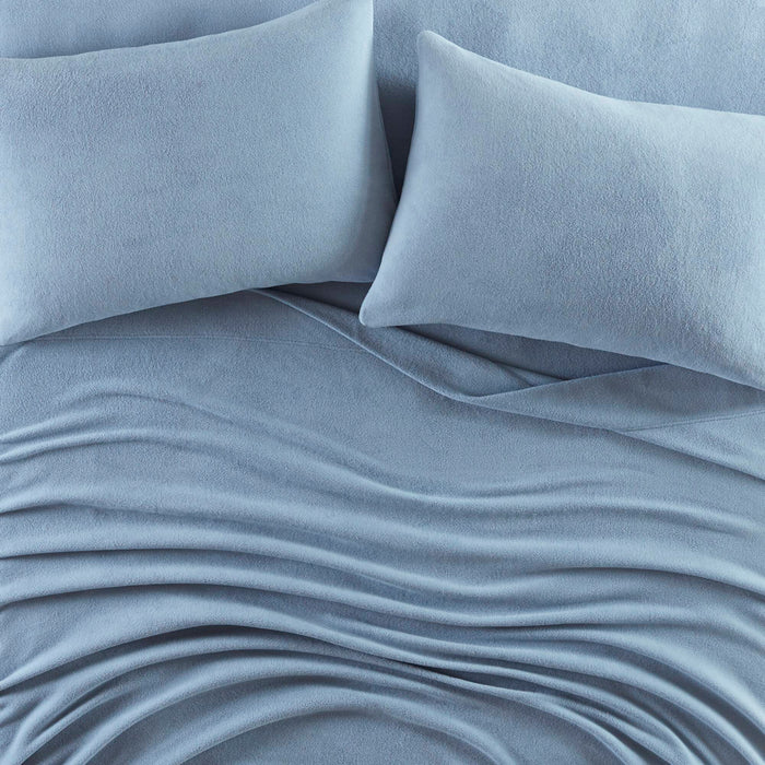 Micro Fleece - Twin Long Sheet Set - Blue - Simple Home Plus