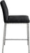 Reeves - Chenille Fabric Upholstered Counter Stool (Set of 2) - Silver Base - Simple Home Plus