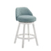 Erika - Modern Transitional Swivel Wood Counter Height Kitchen Bar Stool - Simple Home Plus