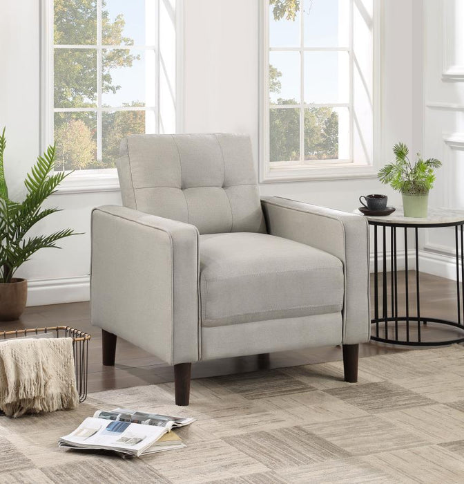 Bowen - Upholstered Track Arm Tufted Accent Chair - Simple Home Plus