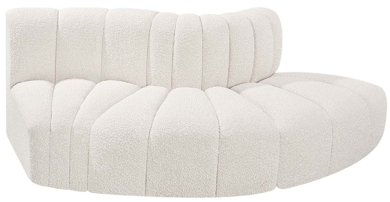 Arc - Boucle Fabric 3 Piece Modular Sofa - Simple Home Plus