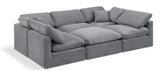 Indulge - Velvet 6 Piece Modular Sectional - Simple Home Plus