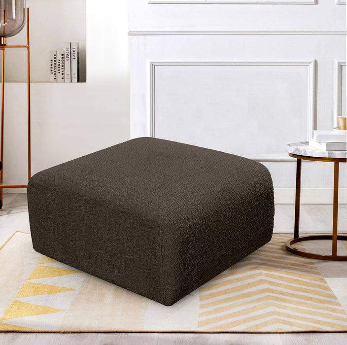 Arc - Boucle Fabric Ottoman - Simple Home Plus