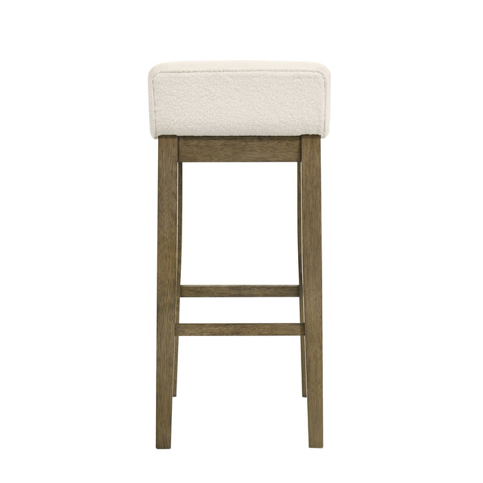 Annikah - Modern Transitional Wood Bar Height Kitchen Bar Stool - Simple Home Plus