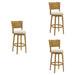 Winsley - Coastal Modern Swivel Wood Bar Height Kitchen Bar Stool - Simple Home Plus