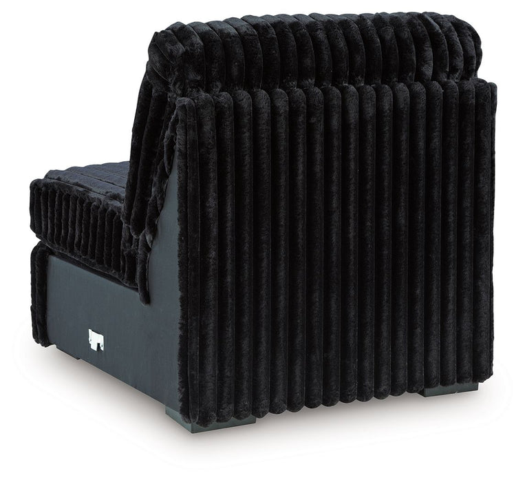 Midnight-Madness - Armless Chair - Onyx - Simple Home Plus