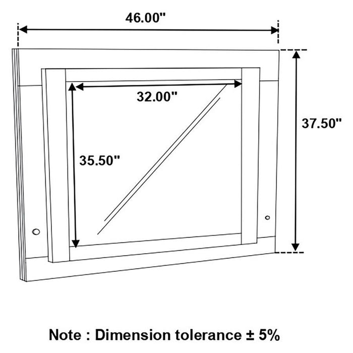 Felicity - Wood LED Dresser Mirror - White High Gloss - Simple Home Plus