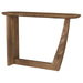 Fletcher - Oval Solid Mango Wood Entryway Console Table - Brown - Simple Home Plus